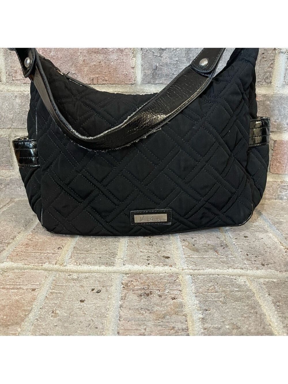 Vera Bradley Black Quilted Shoulder Bag